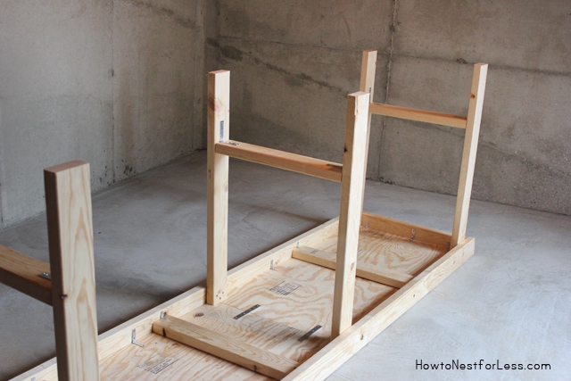 basement work shop bench