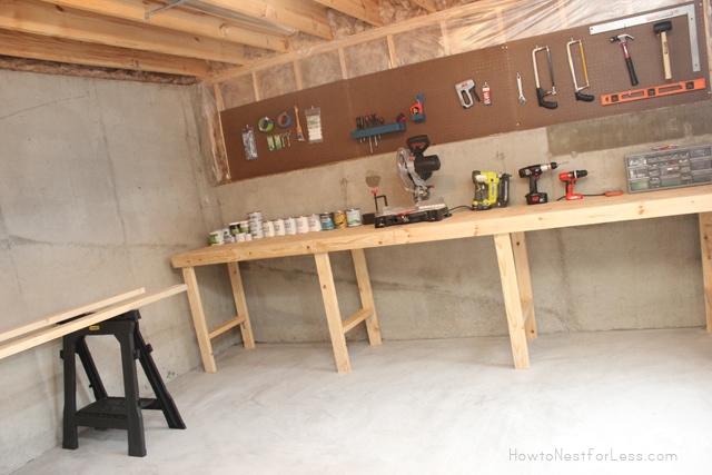 basement workshop bench