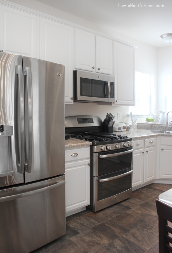 white kitchen cabinets house tour