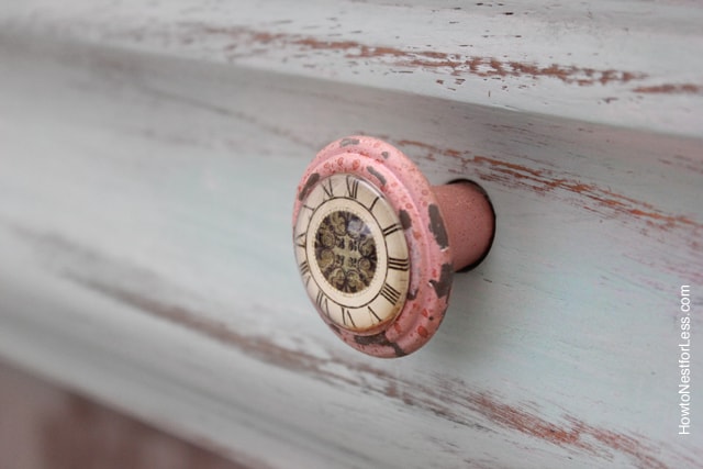 Distressed Chalk Paint Desk Makeover - How to Nest for Less™