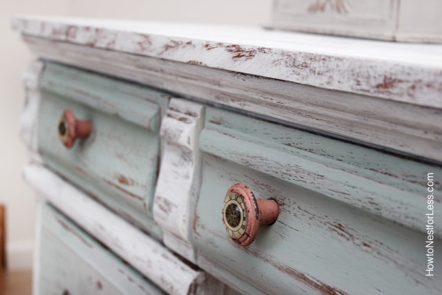 duck egg blue chalk paint desk