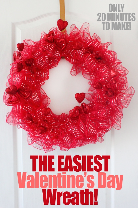 Valentine's Day Wreath (20 Minute Project) - How to Nest ...