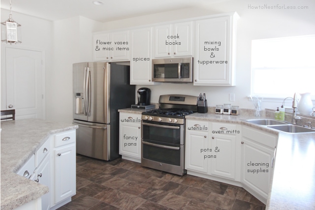 Kitchen Cabinet Organization