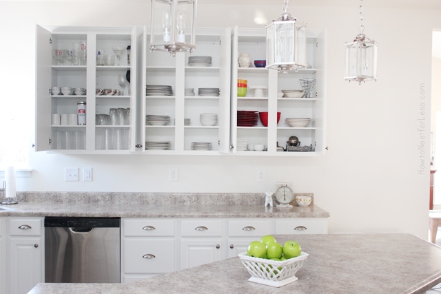 kitchen cabinet organized