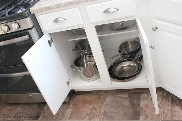 kitchen pot and pan organization