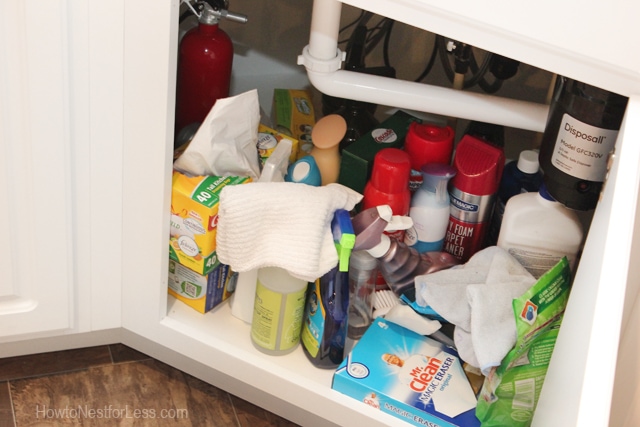 Under Kitchen Sink Organization