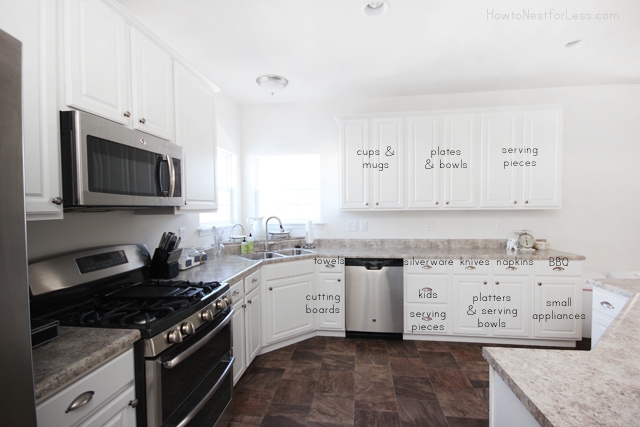 organized kitchen cabinet tour