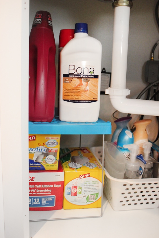 under kitchen sink organization