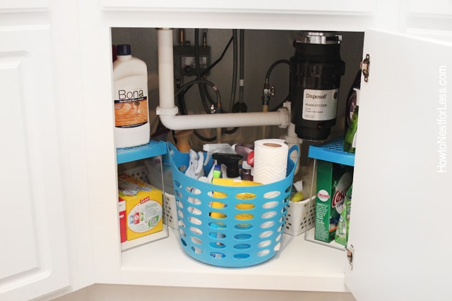 under sink organization