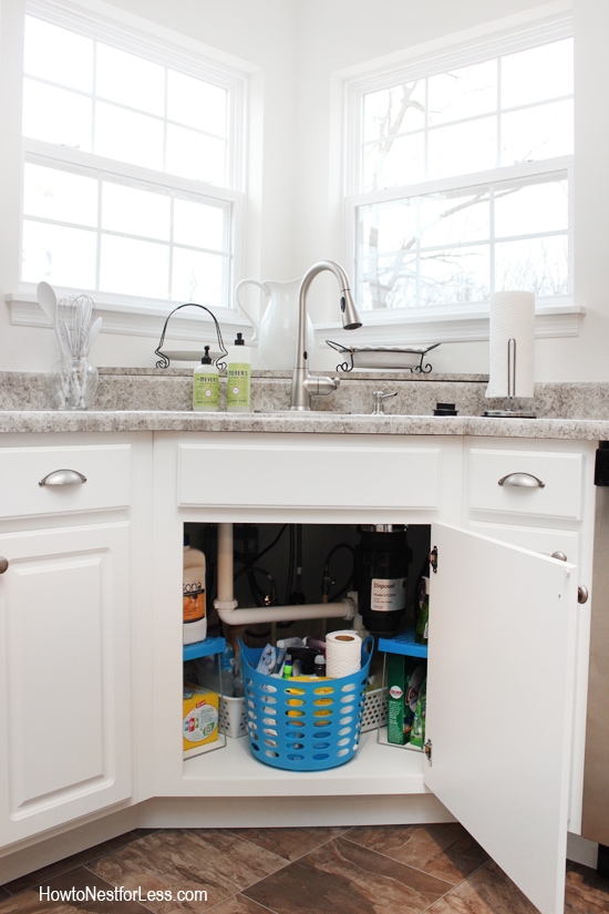 How to Organize Under Your Kitchen Sink