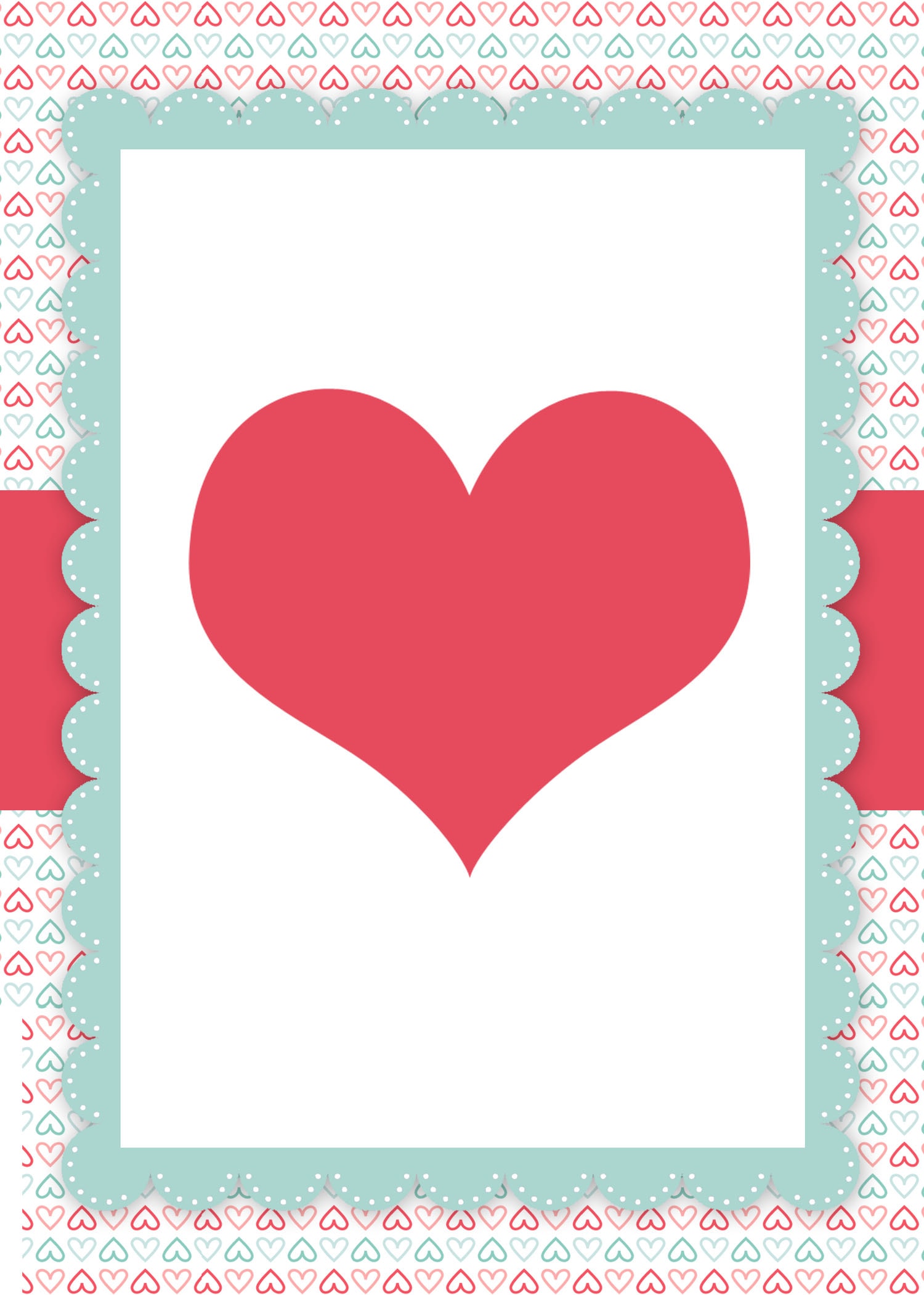 Printable Valentines Day Card Template Printable Templates
