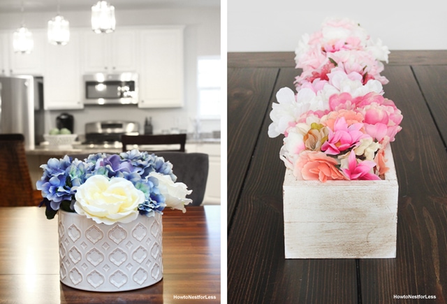 DIY flower centerpieces on a budget