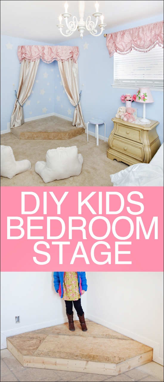 DIY kids bedroom stage