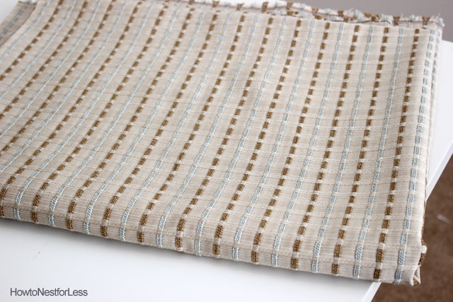 duck egg blue brown fabric