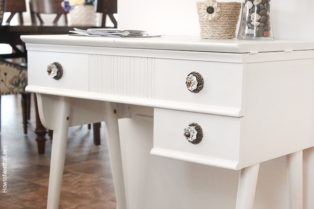 old sewing table makeover