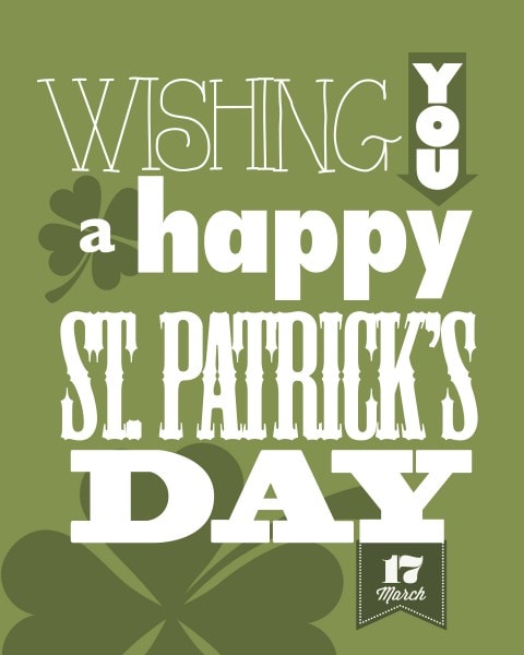 st patricks day free printable