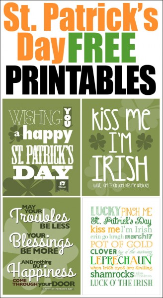 Happy St. Patrick's Day Free Printable