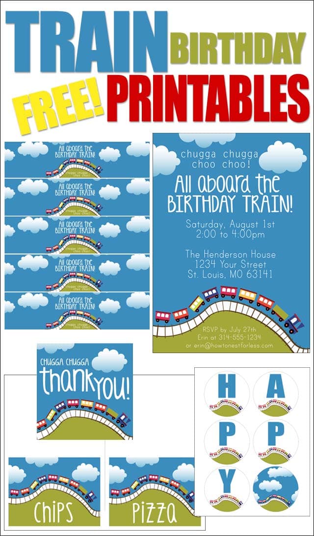 Free Train Party Printables