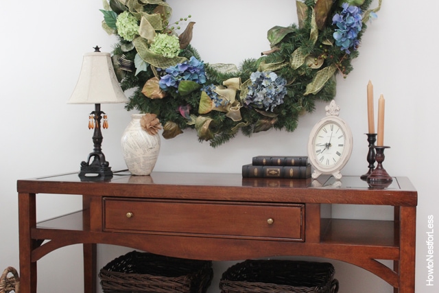 entry foyer wreath