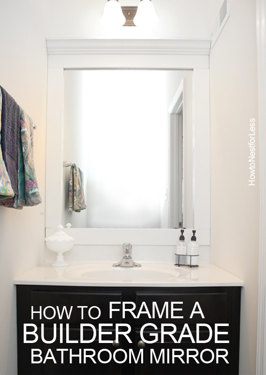 how to frame a bathroom mirror