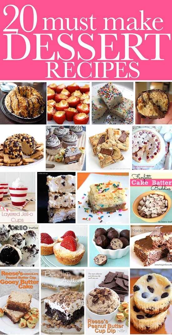 What’s Cooking: 20 DELICIOUS DESSERTS!