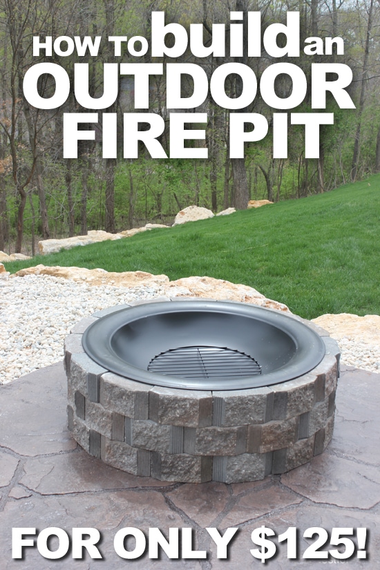How build an outdoor DIY fire pit