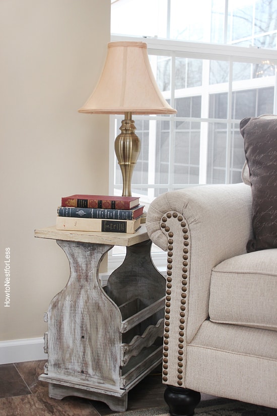 driftwood style end table