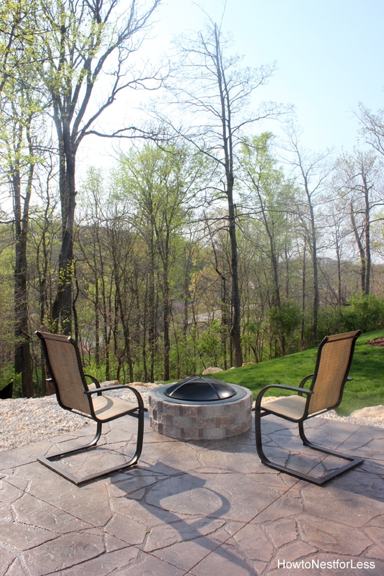 Diy Fire Pit How To Build A Patio Nest For Less - Can I Put A Fire Pit On My Concrete Patio