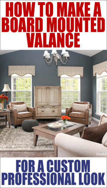 how to make a board mounted valance