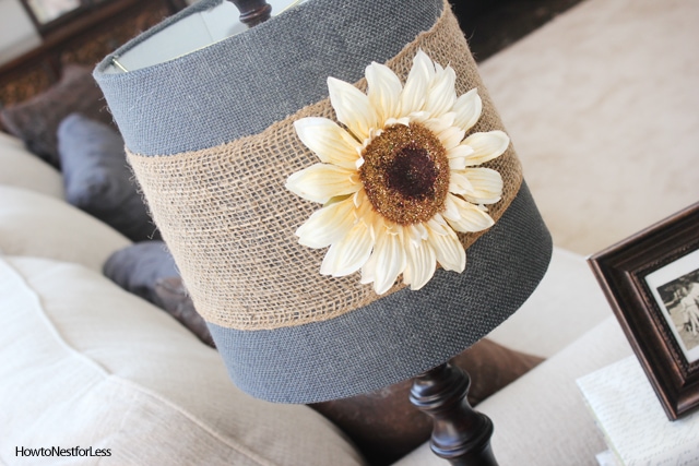 5 Minute Lamp Shade Makeover