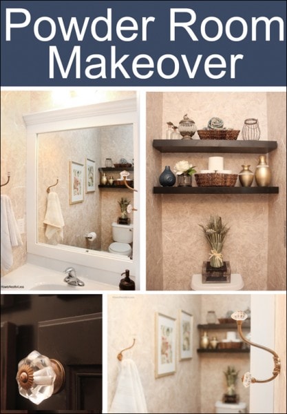 powder bathroom makeover