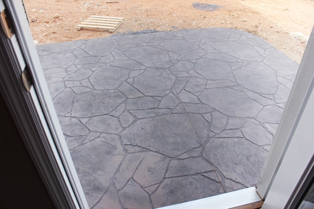 stamped concrete patio