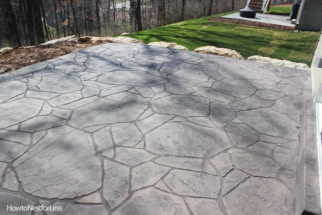 stamped concrete patio