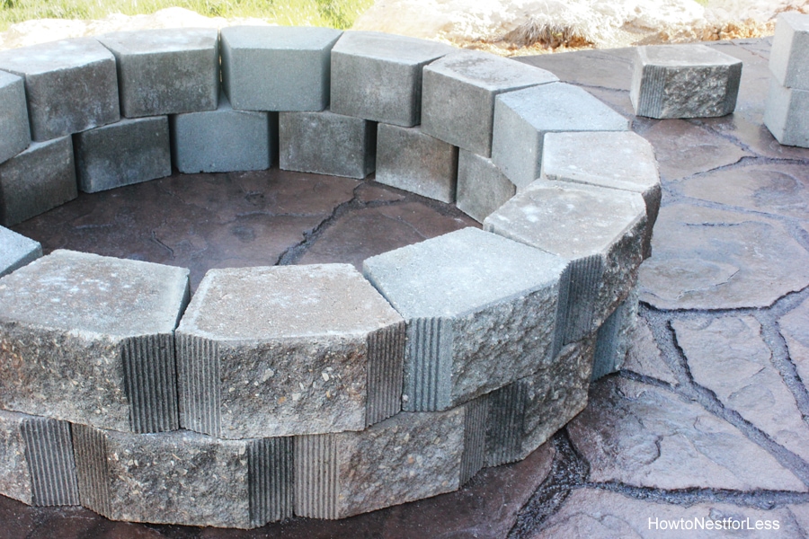 DIY Fire Pit - How to Build a Patio Fire Pit - How to Nest for Less™