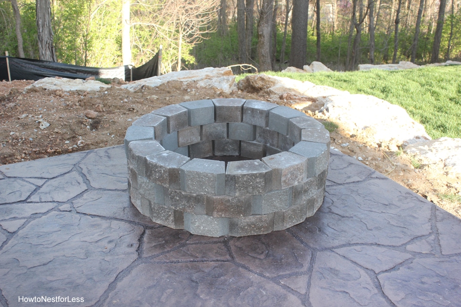 DIY Fire Pit - How to Build a Patio Fire Pit - How to Nest for Less™