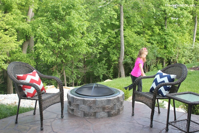 backyard DIY firepit