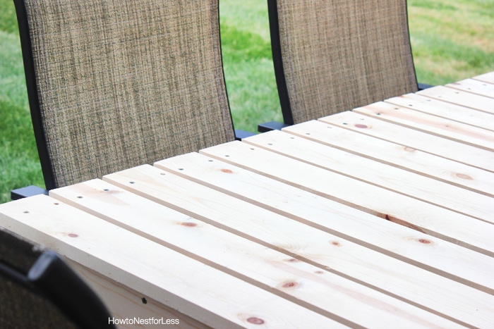 how to build patio table