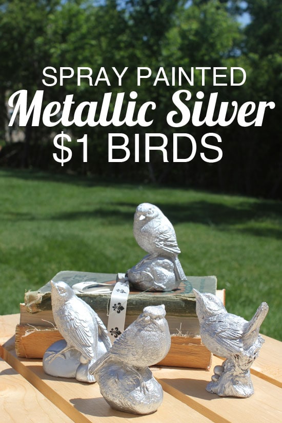 Metallic Silver Birds - How to Nest for Less™