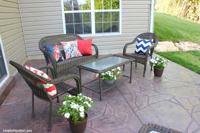 stamped concrete patio design