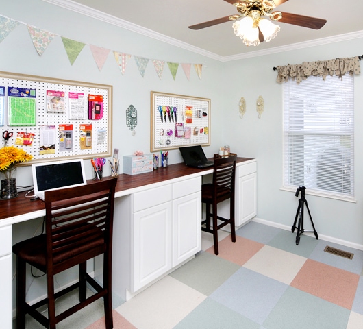 craft room makeover DIY desk