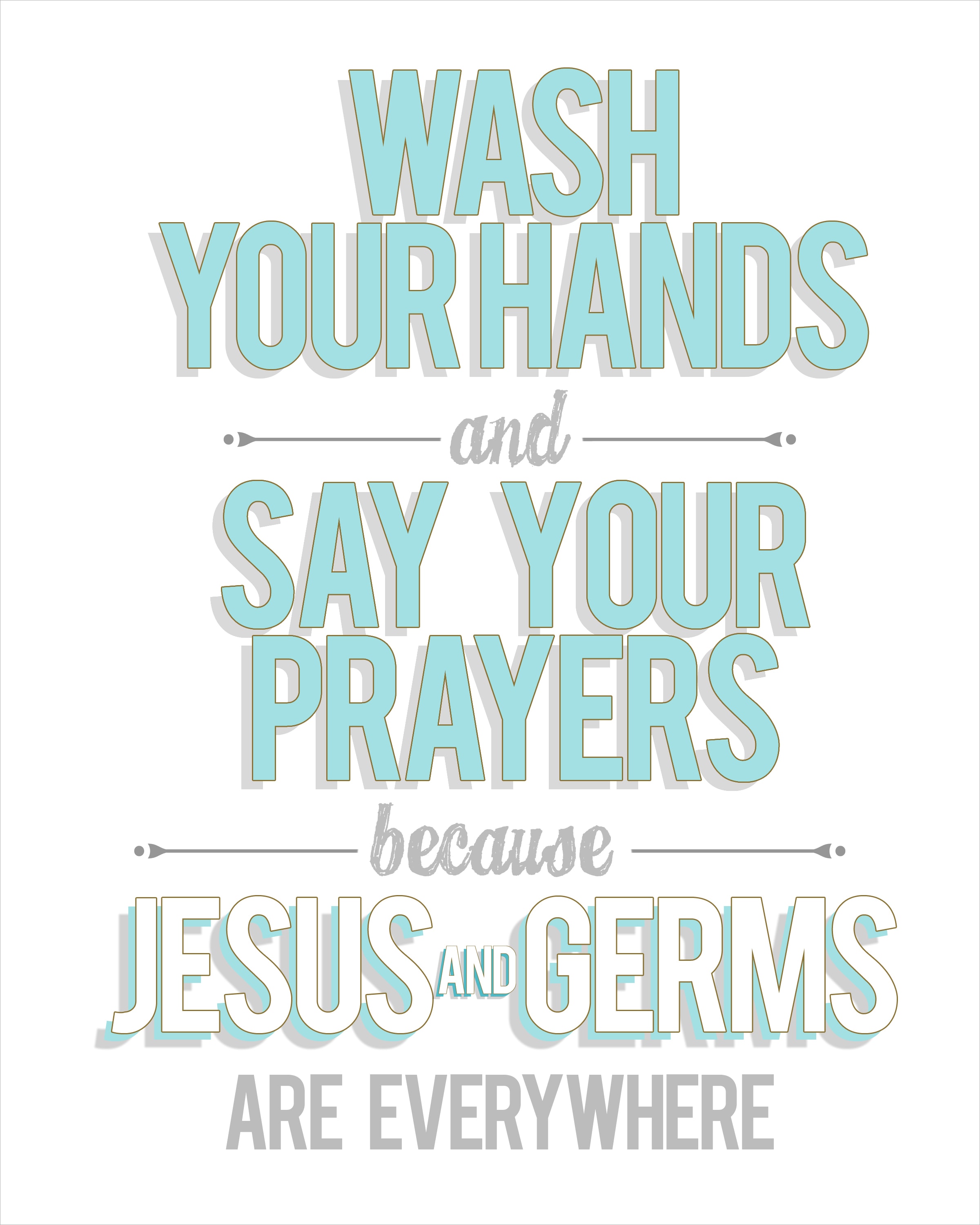 wash your hands free printable