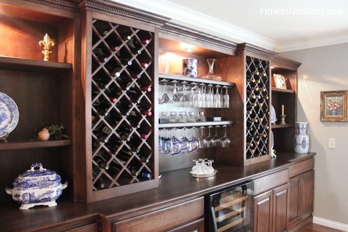 Built in 2024 wine shelves