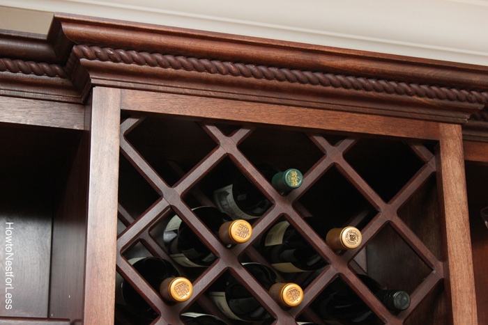 wine cabinet wall unit built ins