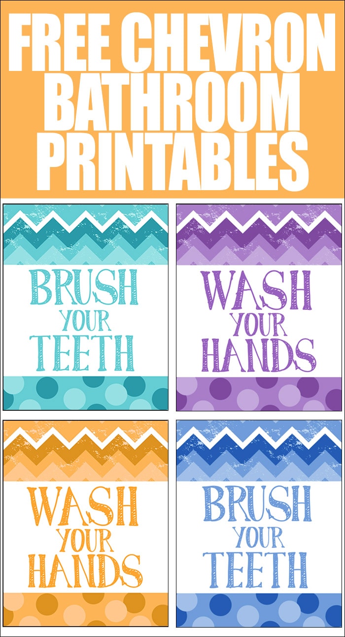 FREE CHEVRON BATHROOM PRINTABLES listerine