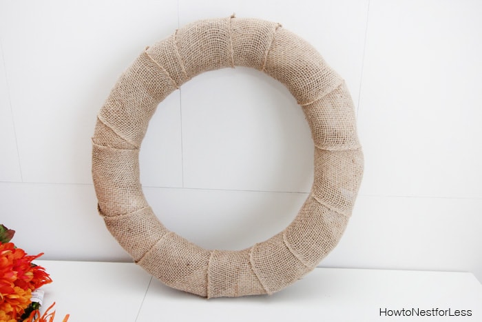 burlap fall wreath