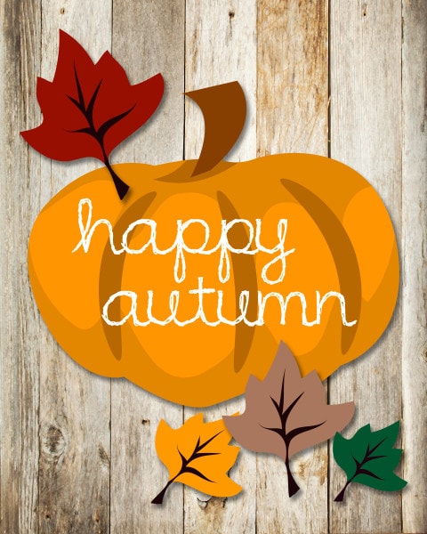 Happy Autumn FREE Printable! - How to Nest for Less™