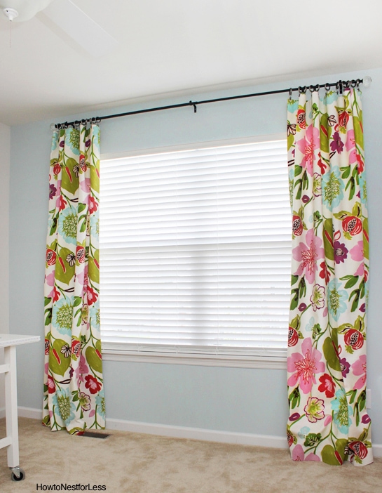 how to make no sew curtain panels