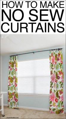 How to Make No Sew Curtains