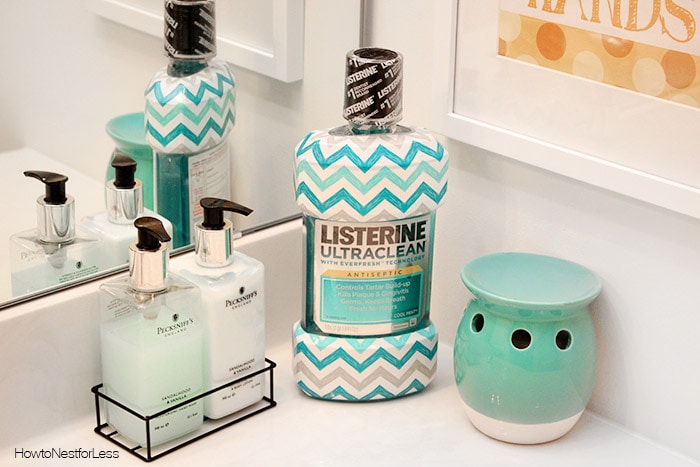 listerine chevron bathroom printables