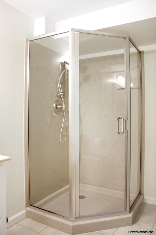 bathroom corner shower